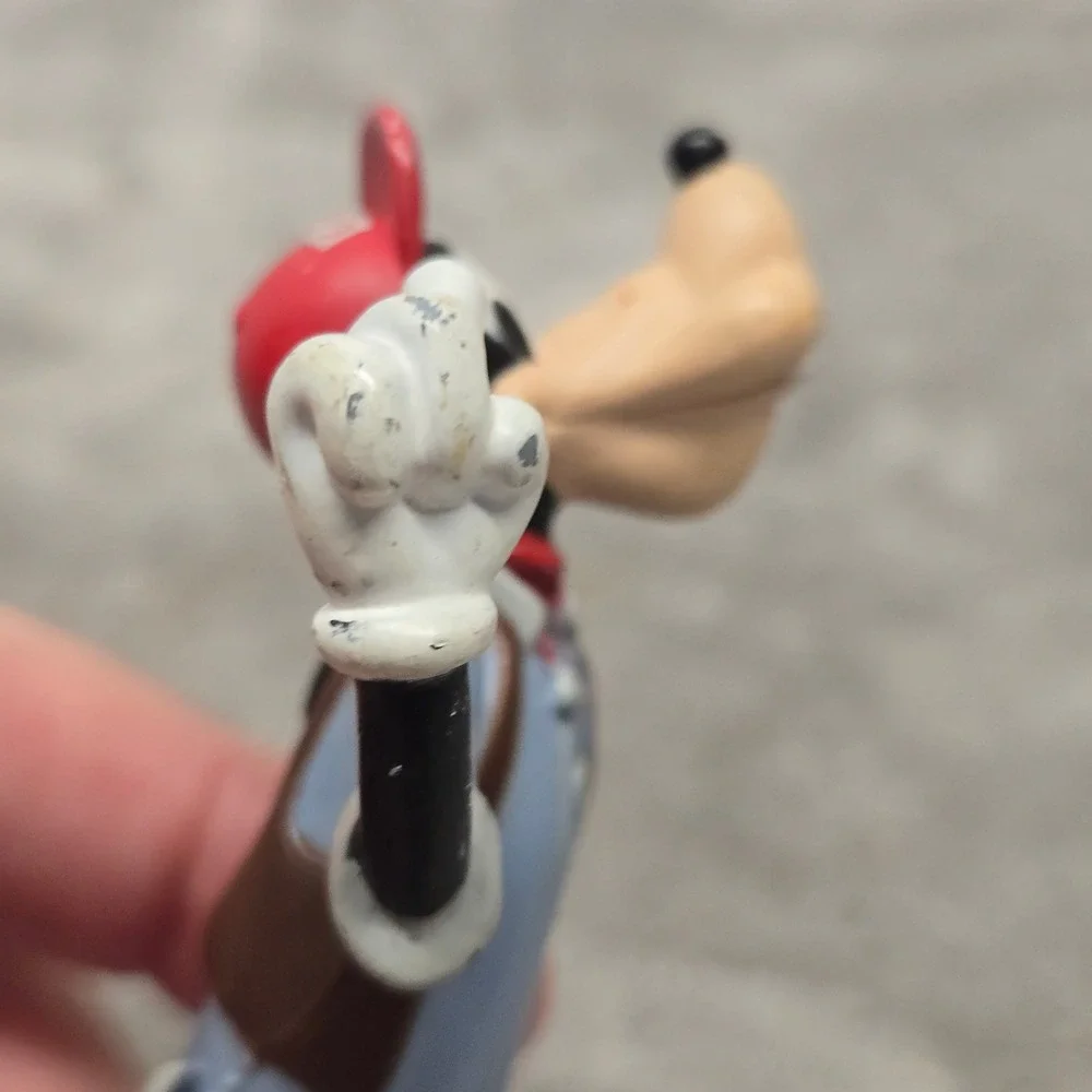 Disney Goofy Mechanic PVC Figure Blue Overalls Red Hat SZF 000045 Collectible